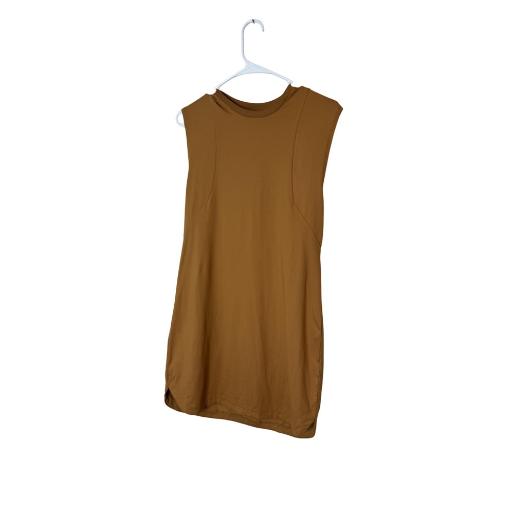 Varley Naples Dress Womens XS Brown Sleeveless Active Shift Sports Travel